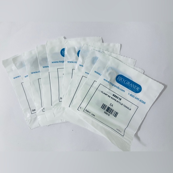 NEW Toggle Clasp Oxidized 925 Sterling Silver Toggle Clasp 18 mm Lot Of 10 - Picture 3 of 4